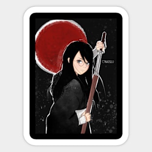 Samurai anime girl Sticker